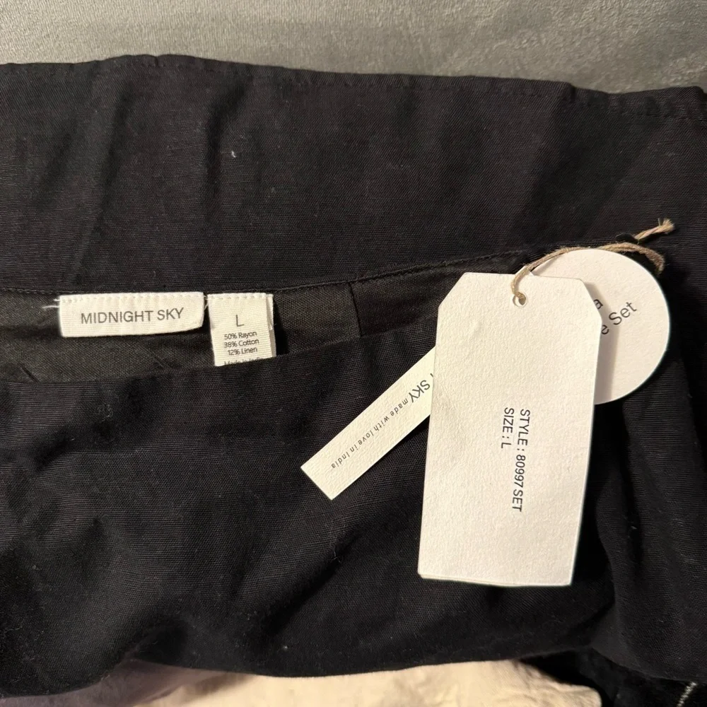 NWT Midnight Sky Crop Top and Skirt Two-Piece Set
